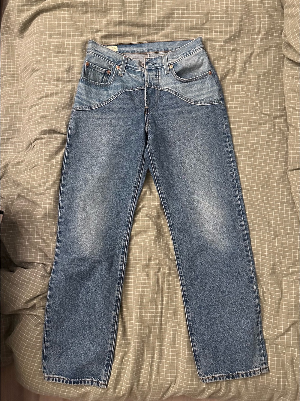 Rare Levi’s 501 '90s Western Jeans - Retro Pieced Design! W26/L30o